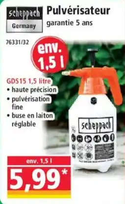 Norma Scheppach Pulvérisateur offre
