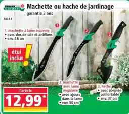 Norma Power Garden Machette ou hache de jardinage offre
