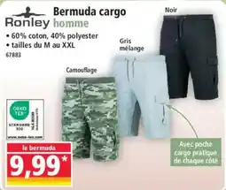 Norma Ronley Bermuda cargo homme offre