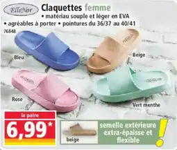 Norma Elle Nor Claquettes femme offre
