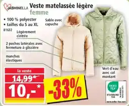 Norma Jasminella veste matelassée légère femme offre