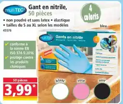 Norma Multitec Gant en nitrile, 50 pièces offre