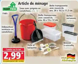 Norma Toptex Article de ménage offre