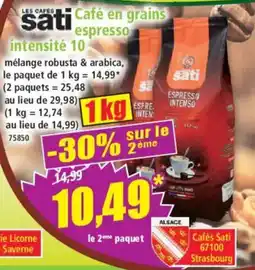Norma Café en grains espresso intensité 10 offre