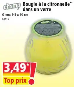 Norma Champ Bougie à la citronnelle offre
