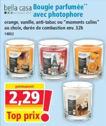 Norma Bella Casa Bougie parfumée avec photophore offre