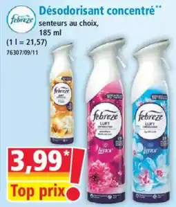 Norma Febreze Désodorisant concentré offre