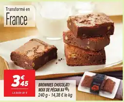 Netto Brownies chocolat/ noix de pécan x4 offre