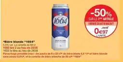 Monop' 1664 Bière blonde offre