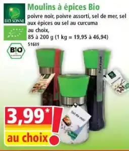 Norma Bio Sonne Moulins à épices Bio offre