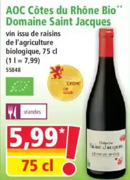 Norma Aoc Côtes du Rhône Bio Domaine Saint Jacques offre