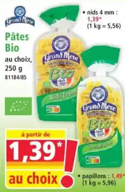 Norma Grand Mere Pâtes Bio offre