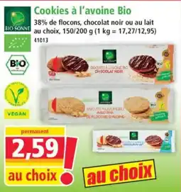 Norma Bio Sonne Cookies à l'avoine Bio offre