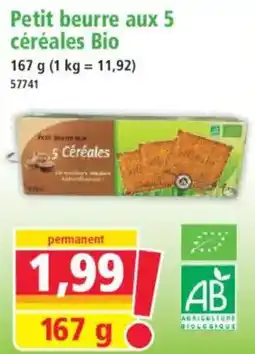 Norma Petit beurre aux 5 céréales Bio offre