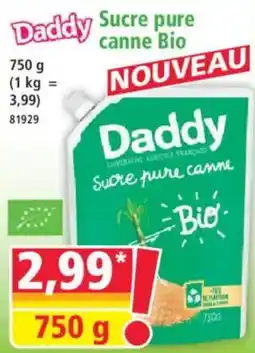 Norma Daddy Sucre pure canne Bio offre
