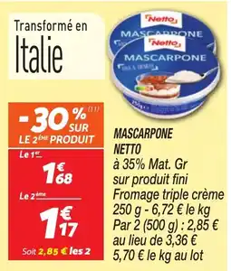 Netto Netto Mascarpone offre