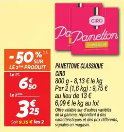 Netto Ciro Panettone classique offre
