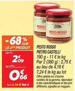 Netto Pietro Castelli Pesto rosso offre
