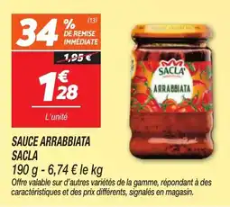 Netto Sacla Sauce arrabbiata offre