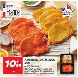 Netto Netto Plancha porc curry et chorizo offre