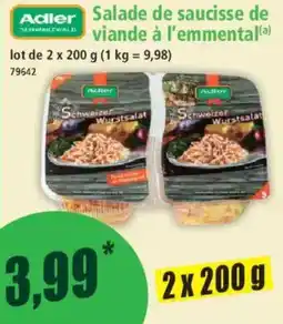 Norma Adler Salade de saucisse de viande à l'emmental offre