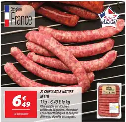 Netto Netto 20 chipolatas nature offre