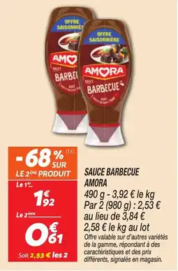 Netto Amora Sauce barbecue offre