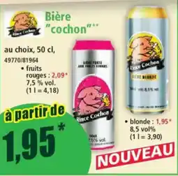 Norma Bière cochon offre