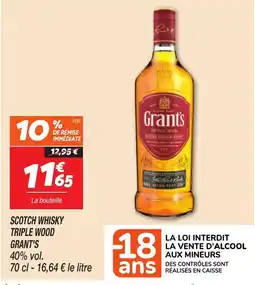 Netto Triple Wood Grant's Scotch whisky offre