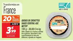 Netto Netto Queues de crevettes sauce cocktail asc offre