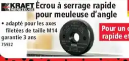 Norma Kraft Écrou à serrage rapide pour meuleuse d'angle offre