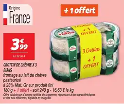 Netto Rians Crottin de chèvre x3 offre