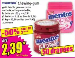 Norma Mentos Chewing-gum offre