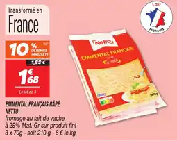 Netto Netto Emmental français rapé offre