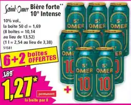 Norma Saint-Omer Bière forte 10° Intense offre