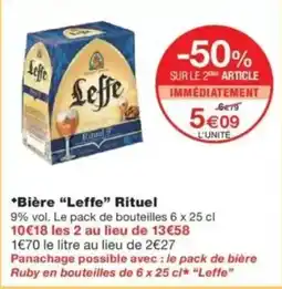 Monop' LEFFE Bière Rtuel offre
