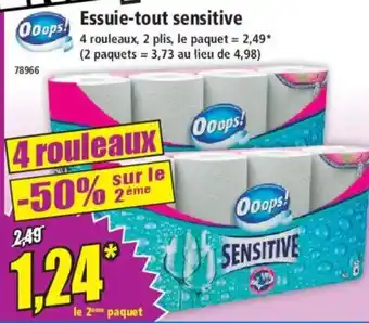 Norma Ooops Essuie-tout sensitive offre
