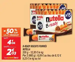 Netto Nutella B-ready biscuits fourrés offre