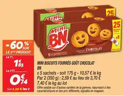 Netto Bn Mini biscuits fourrés goût chocolat offre