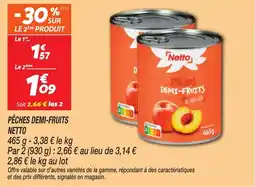 Netto Netto Pêches demi-fruits offre
