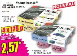 Norma Plaisir Des Alpes Yaourt brassé offre