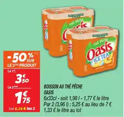 Netto Oasis Boisson au thé pêche offre