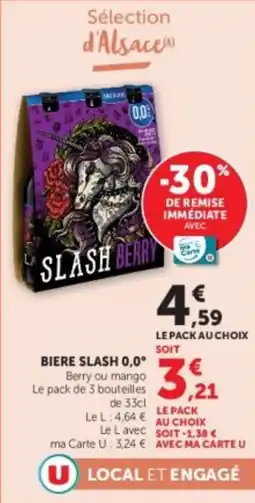 U Express Biere slash 0,0° offre