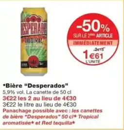 Monop' DESPERADOS Bière offre
