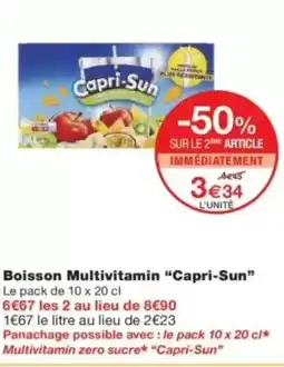 Monop' CAPRI-SUN Boisson Multivitamin offre
