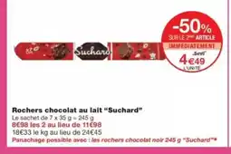 Monop' SUCHARD Rochers chocolat au lait offre