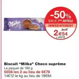 Monop' MILKA Biscuit Choco suprême offre