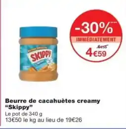 Monop' SKIPPY Beurre de cacahuètes creamy offre