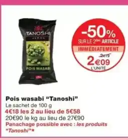 Monop' TANOSHI Pois wasabi offre