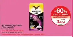 Monop' TAUREAU AILÉ Riz basmati du Penjab offre